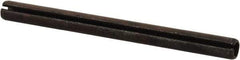 Value Collection - 6mm Diam x 75mm Long Slotted Spring Pin - Grade 1070-1080 Steel, Plain Finish - Benchmark Tooling