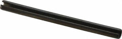 Value Collection - 6mm Diam x 80mm Long Slotted Spring Pin - Grade 1070-1080 Steel, Plain Finish - Benchmark Tooling