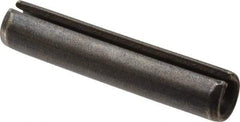 Value Collection - 10mm Diam x 50mm Long Slotted Spring Pin - Grade 1070-1080 Steel, Plain Finish - Benchmark Tooling