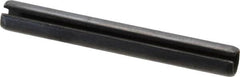 Value Collection - 10mm Diam x 80mm Long Slotted Spring Pin - Grade 1070-1080 Steel, Plain Finish - Benchmark Tooling