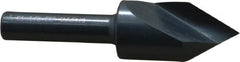 M.A. Ford - 1/2" Head Diam, 1/4" Shank Diam, 1 Flute 60° High Speed Steel Countersink - Bright Finish, 2" OAL, 0.06" Nose Diam, Single End, Straight Shank, Right Hand Cut - Benchmark Tooling