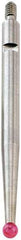 Starrett - 0.8mm Ball Diam, Carbide, Ball Test Indicator Contact Point - 1-5/16" Contact Point Length, Use with Starrett 811 & 811M Dial Test Indicators - Benchmark Tooling