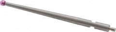 SPI - 2mm Ball Diam, Ruby, Ball Test Indicator Contact Point - 1-7/16" Contact Point Length, Use with Brown & Sharpe Test Indicators - Benchmark Tooling