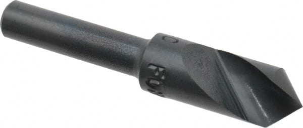 M.A. Ford - 3/8" Head Diam, 1/4" Shank Diam, 1 Flute 90° High Speed Steel Countersink - Benchmark Tooling