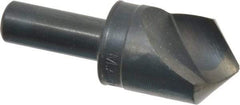 M.A. Ford - 1" Head Diam, 1/2" Shank Diam, 1 Flute 100° High Speed Steel Countersink - Bright Finish, 2-3/4" OAL, 0.12" Nose Diam, Single End, Straight Shank, Right Hand Cut - Benchmark Tooling