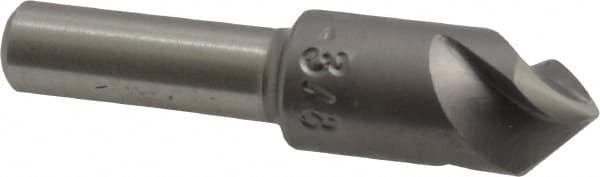 M.A. Ford - 3/8" Head Diam, 1/4" Shank Diam, 3 Flute 82° High Speed Steel Countersink - Benchmark Tooling