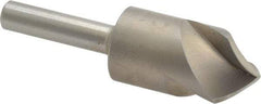 M.A. Ford - 5/8" Head Diam, 1/4" Shank Diam, 3 Flute 90° High Speed Steel Countersink - Bright Finish, 2-1/4" OAL, 0.19" Nose Diam, Single End, Straight Shank, Right Hand Cut - Benchmark Tooling