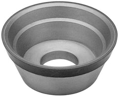 Radiac Abrasives - 3-3/4" Diam, 1-1/4" Hole Size, 1-1/2" Overall Thickness, 150 Grit, Type 11 Tool & Cutter Grinding Wheel - Very Fine Grade, Diamond - Benchmark Tooling