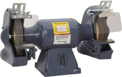 Baldor - 10" Wheel Diam x 1" Wheel Width, 1 hp Grinder - 7/8" Arbor Hole Diam, 1 Phase, 1,800 Max RPM, 115/230 Volts - Benchmark Tooling