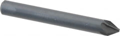 M.A. Ford - 3/16" Head Diam, 3/16" Shank Diam, 6 Flute 60° High Speed Steel Countersink - Bright Finish, 1-1/2" OAL, 0.04" Nose Diam, Single End, Straight Shank, Right Hand Cut - Benchmark Tooling