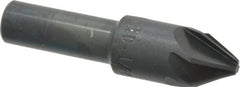 M.A. Ford - 1/2" Head Diam, 3/8" Shank Diam, 6 Flute 60° High Speed Steel Countersink - Benchmark Tooling