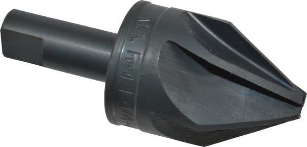 M.A. Ford - 1-1/4" Head Diam, 1/2" Shank Diam, 6 Flute 60° High Speed Steel Countersink - Benchmark Tooling