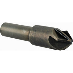 M.A. Ford - 1/2" Head Diam, 3/8" Shank Diam, 6 Flute 82° High Speed Steel Countersink - Benchmark Tooling