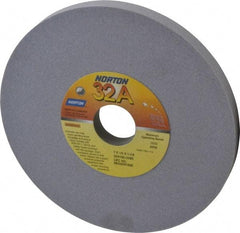 Norton - 7" Diam x 1-1/4" Hole x 1/2" Thick, J Hardness, 100 Grit Surface Grinding Wheel - Aluminum Oxide, Type 1, Fine Grade, 3,600 Max RPM, Vitrified Bond, No Recess - Benchmark Tooling