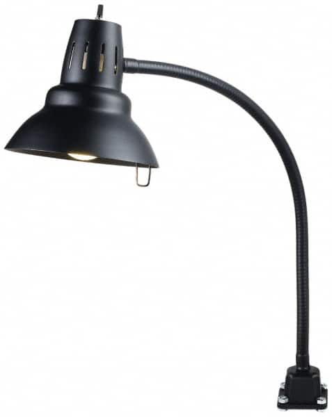 Electrix - 22 Inch, Gooseneck, Direct Mounted, Incandescent, Black, General Purpose Task Light - 100 Watt, 12 Volt, Nonmagnifying - Benchmark Tooling