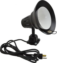 Electrix - Direct Mounted, Incandescent, Black, General Purpose Task Light - 100 Watt, 120 Volt, Nonmagnifying - Benchmark Tooling