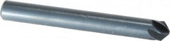 M.A. Ford - 1/4" Head Diam, 1/4" Shank Diam, 6 Flute 100° High Speed Steel Countersink - Bright Finish, 2" OAL, 0.06" Nose Diam, Single End, Straight Shank, Right Hand Cut - Benchmark Tooling