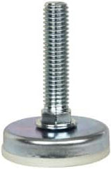 Vlier - 1/2-13 Bolt Thread, Stud Mount Leveling Pad & Mount - 300 Max Lb Capacity, 2" Base Diam - Benchmark Tooling