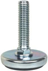 Vlier - 1/2-13 Bolt Thread, Stud Mount Leveling Pad & Mount - 300 Max Lb Capacity, 2" Base Diam - Benchmark Tooling