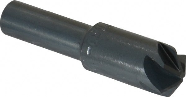 M.A. Ford - 1/2" Head Diam, 3/8" Shank Diam, 6 Flute 120° High Speed Steel Countersink - Benchmark Tooling