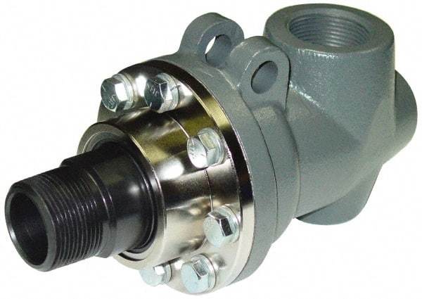 Barco - 1-1/4 NPT Left Hand Rotor Thread, 1-1/4" NPT Port, 8-5/8" Body Length, Single Flow, High Temperature (Hot Oil), Rotary Union - 300 Max RPM, 100 Max Hot Oil psi - Benchmark Tooling