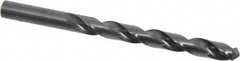 Hertel - 10mm 118° High Speed Steel Jobber Drill - Oxide Finish, Right Hand Cut, Spiral Flute, Straight Shank, 130mm OAL, Standard Point - Benchmark Tooling