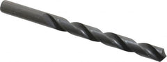 Hertel - 10.2mm 118° High Speed Steel Jobber Drill - Oxide Finish, Right Hand Cut, Spiral Flute, Straight Shank, 133mm OAL, Standard Point - Benchmark Tooling