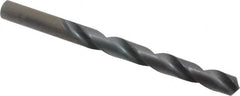 Hertel - 10.9mm 118° High Speed Steel Jobber Drill - Oxide Finish, Right Hand Cut, Spiral Flute, Straight Shank, 140mm OAL, Standard Point - Benchmark Tooling
