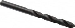 Hertel - 11.9mm 118° High Speed Steel Jobber Drill - Oxide Finish, Right Hand Cut, Spiral Flute, Straight Shank, 143mm OAL, Standard Point - Benchmark Tooling