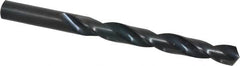 Hertel - 12.8mm 118° High Speed Steel Jobber Drill - Oxide Finish, Right Hand Cut, Spiral Flute, Straight Shank, 152mm OAL, Standard Point - Benchmark Tooling