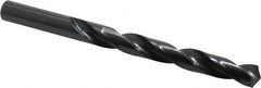 Hertel - 13.5mm 118° High Speed Steel Jobber Drill - Oxide Finish, Right Hand Cut, Spiral Flute, Straight Shank, 168mm OAL, Standard Point - Benchmark Tooling