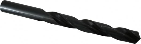 Hertel - 16mm 118° High Speed Steel Jobber Drill - Oxide Finish, Right Hand Cut, Spiral Flute, Straight Shank, 181mm OAL, Standard Point - Benchmark Tooling