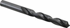 Hertel - 16.5mm 118° High Speed Steel Jobber Drill - Oxide Finish, Right Hand Cut, Spiral Flute, Straight Shank, 181mm OAL, Standard Point - Benchmark Tooling