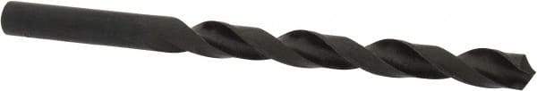 Hertel - 7.25mm 118° High Speed Steel Jobber Drill - Oxide Finish, Right Hand Cut, Spiral Flute, Straight Shank, 108mm OAL, Standard Point - Benchmark Tooling