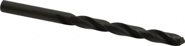 Hertel - 7.85114mm 118° High Speed Steel Jobber Drill - Oxide Finish, Right Hand Cut, Spiral Flute, Straight Shank, 114mm OAL, Standard Point - Benchmark Tooling