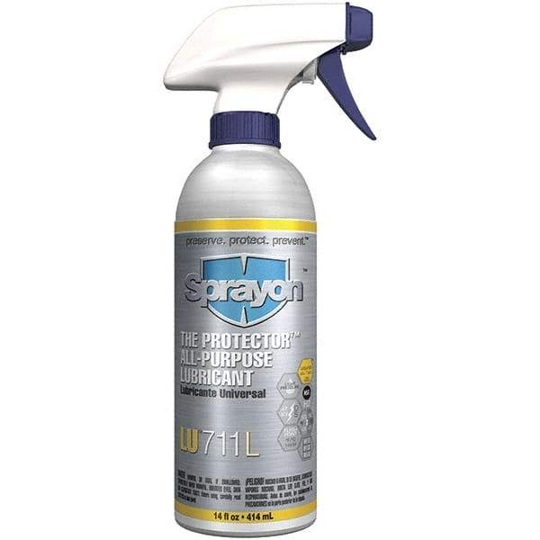 Sprayon - 16 oz Trigger Spray Can Lubricant - Amber, -20°F to 500°F, Food Grade - Benchmark Tooling