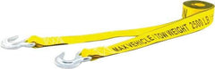 Erickson Manufacturing - S Hook Polyester Tow Strap - 15' Long, 5,000 Lb Capacity - Benchmark Tooling