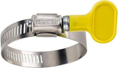 IDEAL TRIDON - SAE Size 4, 5/16 to 5/8" Diam, Stainless Steel Turn-Key Worm Drive Clamp - 5/16" Wide, Material Grade 201, Series 5Y - Benchmark Tooling