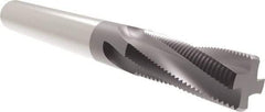 Allied Machine and Engineering - M4x0.70 Metric, 0.115" Cutting Diam, 3 Flute, Solid Carbide Helical Flute Thread Mill - Internal/External Thread, 0.276" LOC, 2" OAL, 1/8" Shank Diam - Benchmark Tooling