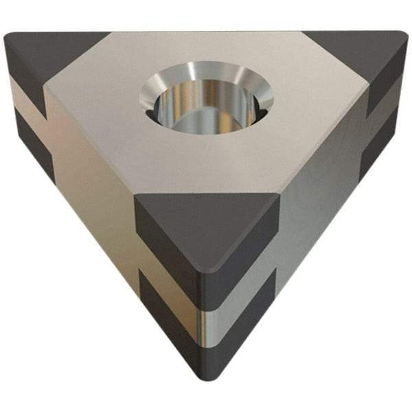 Iscar - TNGA331 TMC Grade IB55 CBN Turning Insert - Uncoated, 60° Triangle, 3/8" Inscr Circle, 3/16" Thick, 1/64" Corner Radius - Benchmark Tooling