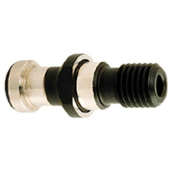 Iscar - CAT50 Taper, 1-8 Thread, 60° Angle Radius, Standard Retention Knob - 3.346" OAL, 29/32" Knob Diam, 1.772" from Knob to Flange - Exact Industrial Supply