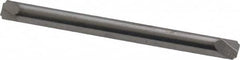 ProMax - 0.015" Radius, 1/8" Mill Diam, 2 Flute Solid Carbide Corner Rounding End Mill - Double End, Uncoated, 1-1/2" OAL, 1/8" Shank Diam - Benchmark Tooling