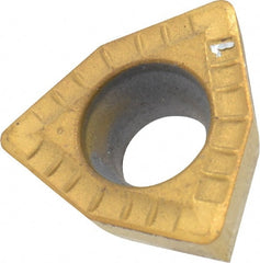 Indexable Drill Insert: DFTMD KC720, Carbide TiN Finish, 84 ° Trigon