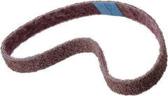 Brite Star - 3/4" Wide x 20-1/2" OAL, Aluminum Oxide Abrasive Belt - Aluminum Oxide, Medium, Nonwoven, Series SC-BS - Benchmark Tooling