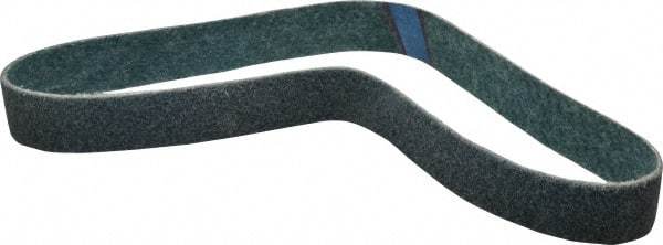 Brite Star - 2" Wide x 48" OAL, Aluminum Oxide Abrasive Belt - Aluminum Oxide, Very Fine, Nonwoven, Series SC-BS - Benchmark Tooling