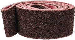 Brite Star - 2" Wide x 72" OAL, Aluminum Oxide Abrasive Belt - Aluminum Oxide, Medium, Nonwoven, Series SC-LS - Benchmark Tooling