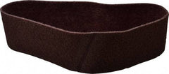 Brite Star - 4" Wide x 36" OAL, Aluminum Oxide Abrasive Belt - Aluminum Oxide, Medium, Nonwoven, Series SC-BS - Benchmark Tooling