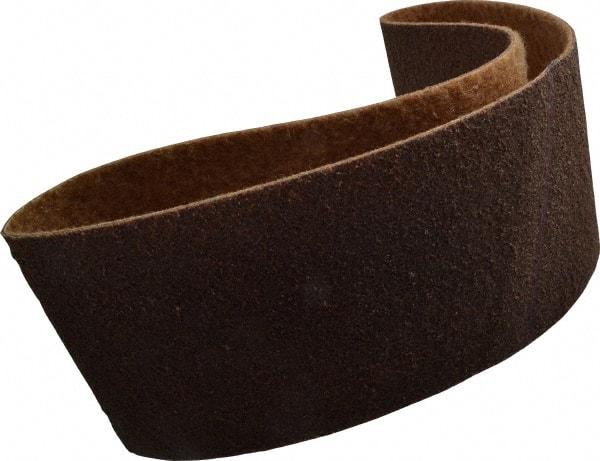 Brite Star - 6" Wide x 48" OAL, Aluminum Oxide Abrasive Belt - Aluminum Oxide, Coarse, Nonwoven, Series SC-BS - Benchmark Tooling