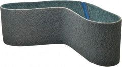 Brite Star - 6" Wide x 48" OAL, Aluminum Oxide Abrasive Belt - Aluminum Oxide, Very Fine, Nonwoven, Series SC-BS - Benchmark Tooling