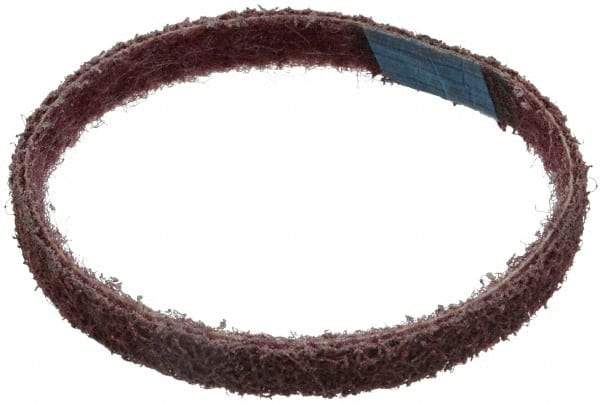 Brite Star - 1/2" Wide x 12" OAL, Aluminum Oxide Abrasive Belt - Aluminum Oxide, Medium, Nonwoven, Series SC-BS - Benchmark Tooling